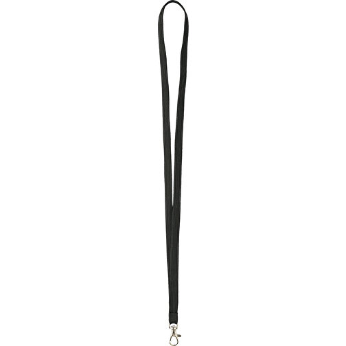 15 Mm Tubular Lanyard , schwarz, Polyester, 90,00cm x 1,50cm (Länge x Breite), Bild 1