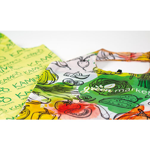Full Color Faltbare Einkaufstasche Mit Hülle , grau, Polyester, 50,00cm x 39,00cm (Höhe x Breite), Bild 4