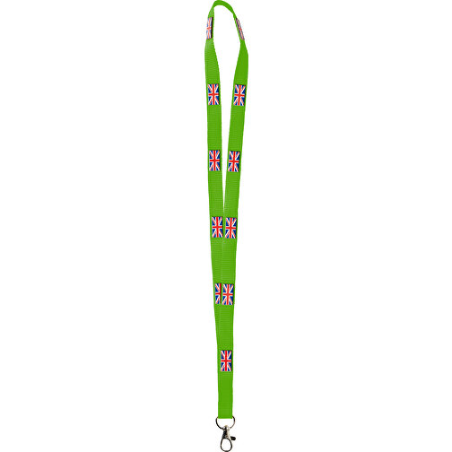 Polyester Lanyard 3D Druck, 15 Mm , apfelgrün, Polyester, 90,00cm x 1,50cm (Länge x Breite), Bild 1