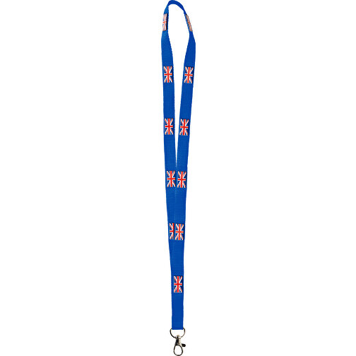 Polyester Lanyard 3D Druck, 15 Mm , blau, Polyester, 90,00cm x 1,50cm (Länge x Breite), Bild 1