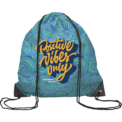 Borsa con coulisse a colori con angoli in PU, Immagine 2
