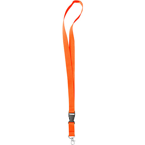 25 Mm Lanyard , orange, Polyester, 92,00cm x 2,50cm (Länge x Breite), Bild 1