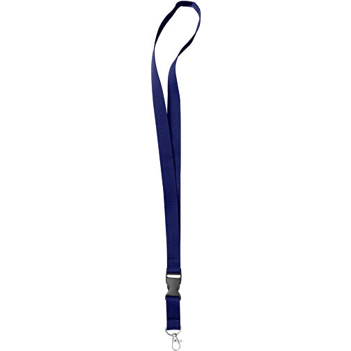 25 Mm Lanyard , navy blau, Polyester, 92,00cm x 2,50cm (Länge x Breite), Bild 1