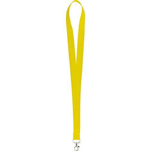 25 Mm Sicherheits Lanyard , gelb, Polyester, 90,00cm x 2,50cm (Länge x Breite), Bild 1
