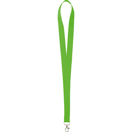 20 Mm Lanyard , apfelgrün, Polyester, 90,00cm x 2,00cm (Länge x Breite), Bild 1