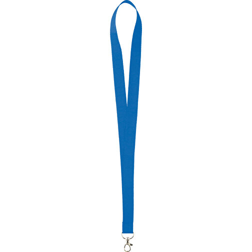 15 Mm Sicherheits Lanyard , blau, Polyester, 90,00cm x 1,50cm (Länge x Breite), Bild 1