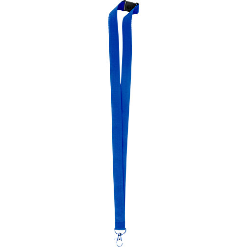15 Mm Sicherheits Lanyard , blau, Polyester, 90,00cm x 1,50cm (Länge x Breite), Bild 2