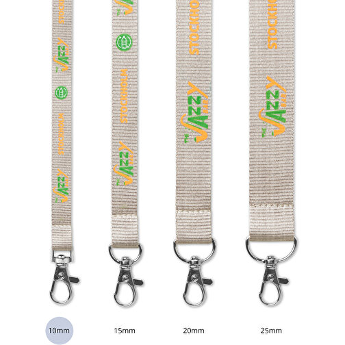 10 Mm Lanyard , apfelgrün, Polyester, 90,00cm x 1,00cm (Länge x Breite), Bild 2