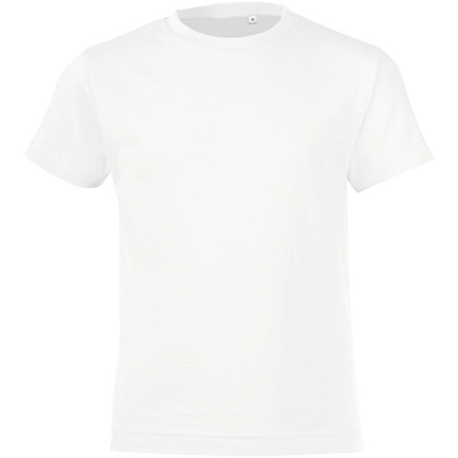 T-Shirt - Regent Fit Kids , Sol´s, weiss, Baumwolle, XXL, 118,00cm x 128,00cm (Länge x Breite), Bild 1