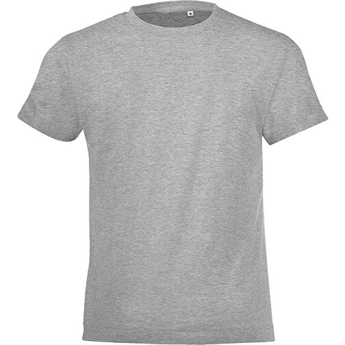 T-Shirt - Regent Fit Kids , Sol´s, graue melange, Baumwolle, XL, 106,00cm x 116,00cm (Länge x Breite), Bild 1
