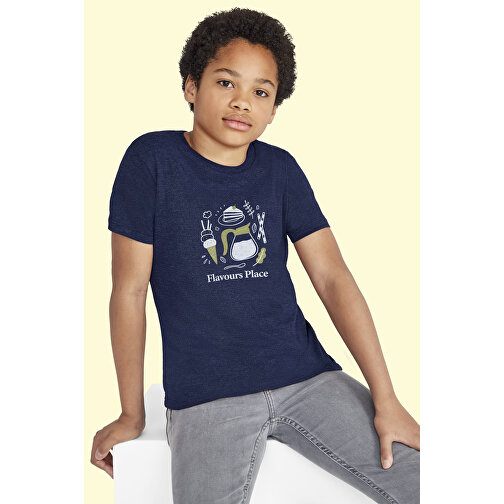 T-Shirt - Regent Fit Kids , Sol´s, französische navy, Baumwolle, M, 86,00cm x 94,00cm (Länge x Breite), Bild 4