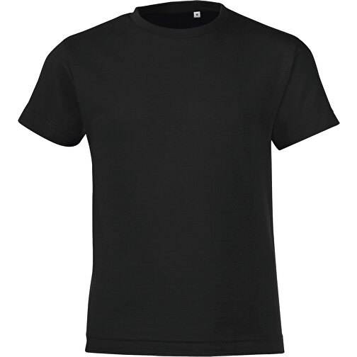 T-Shirt - Regent Fit Kids , Sol´s, tiefschwarz, Baumwolle, L, 96,00cm x 104,00cm (Länge x Breite), Bild 1