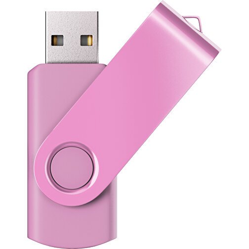 USB-Stick SWING Color 2.0 2 GB , Promo Effects MB , rosa MB , 2 GB , Kunststoff/ Aluminium MB , 5,70cm x 1,00cm x 1,90cm (Länge x Höhe x Breite), Bild 1