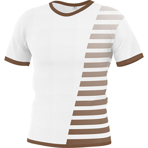 Regular T-Shirt Individuell - Vollflächiger Druck , dunkelbraun, Polyester, M, 70,00cm x 104,00cm (Länge x Breite), Bild 1