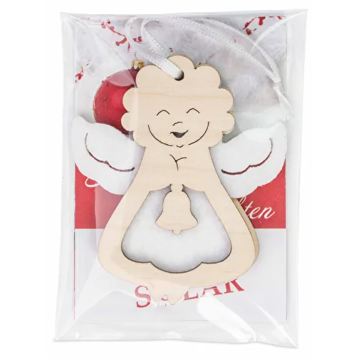 Pendentif en feutrine et en bois - Anges en sac promotionnel, Image 3
