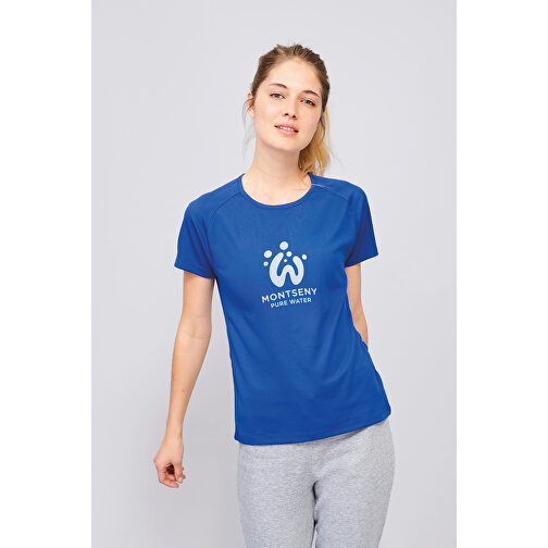 T-Shirt - Sporty Women , Sol´s, aqua, Polyester, XXL, 70,00cm x 56,00cm (Länge x Breite), Bild 4