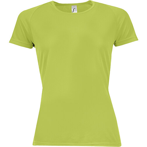 T-Shirt - Sporty Women , Sol´s, apfelgrün, Polyester, XS, 60,00cm x 41,00cm (Länge x Breite), Bild 1
