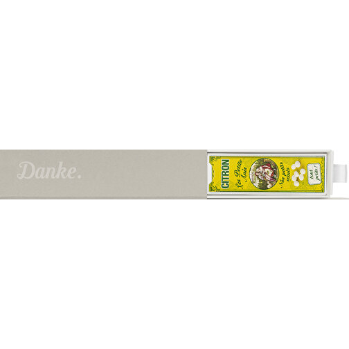 Dankebox Mini 'Les Petits Anis' - Sand , sand, Papier, Pappe, Satin, 14,20cm x 3,40cm x 3,40cm (Länge x Höhe x Breite), Bild 1