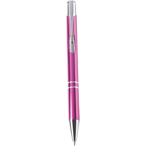 Aluminium-Kugelschreiber TUCSON , pink, Aluminium / Kunststoff, 13,70cm (Länge), Bild 1