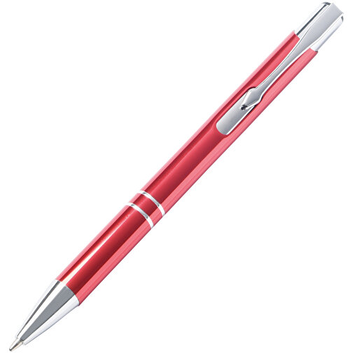 Aluminium-Kugelschreiber TUCSON , rot, Aluminium / Kunststoff, 13,70cm (Länge), Bild 2