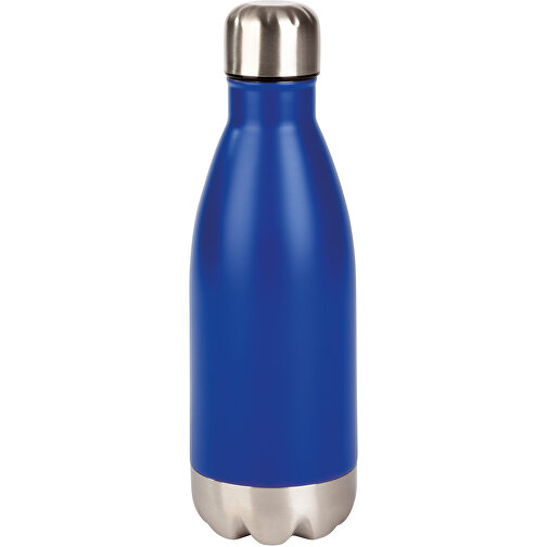 Trinkflasche PARKY , blau, silber, Edelstahl / Kunststoff, 22,50cm (Höhe), Bild 1