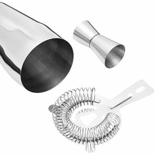 Edelstahl-Cocktailshaker-Set BARKEEPER , silber, Edelstahl, 22,00cm (Höhe), Bild 5