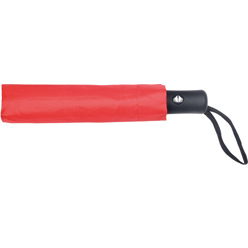 Vollautomatischer Windproof-Taschenschirm PLOPP , rot, Metall / Fiberglas / Polyester, , Bild 4