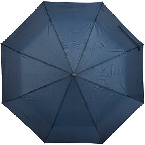 Vollautomatischer Windproof-Taschenschirm PLOPP , marineblau, Metall / Fiberglas / Polyester, , Bild 2