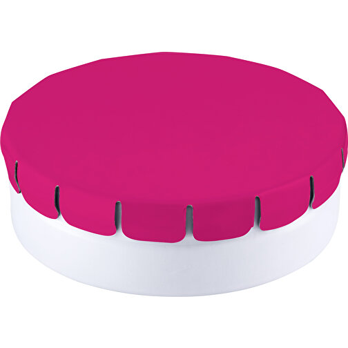 Super Runde Click-Plastikdose 45 Mm , rosa, Metall/Kunststoff, 1,50cm (Länge), Bild 1