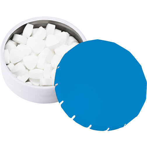 Super Runde Click-Plastikdose 45 Mm , hell blau, Metall/Kunststoff, 1,50cm (Länge), Bild 2