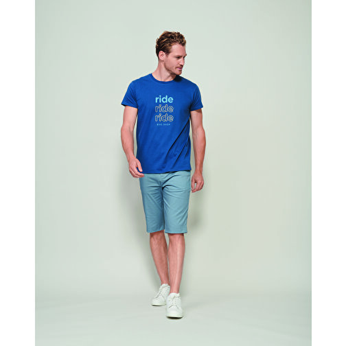 T-Shirt - Crusader Men , Sol´s, royal blue, Organische Baumwolle, M, 71,50cm x 51,00cm (Länge x Breite), Bild 4