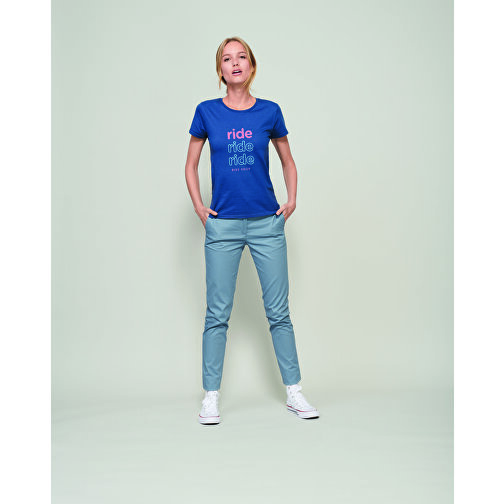 T-Shirt - Crusader Women , Sol´s, royal blue, Organische Baumwolle, XXL, 69,00cm x 53,00cm (Länge x Breite), Bild 4