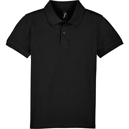 Polo Shirt - Perfect Kids , Sol´s, schwarz, Baumwolle, XXL, 118,00cm x 128,00cm (Länge x Breite), Bild 1