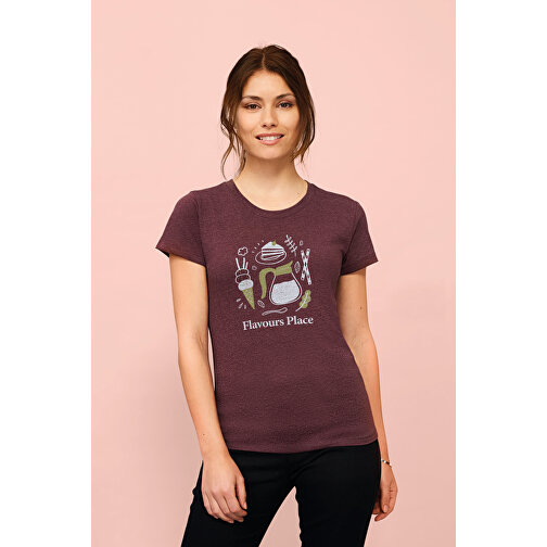 T-Shirt - Regent Fit Women , Sol´s, heide-rot, Gekämmte Baumwolle, XL, 67,00cm x 50,00cm (Länge x Breite), Bild 4