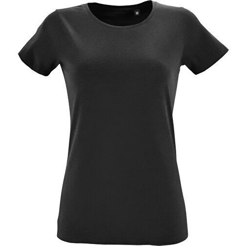 T-Shirt - Regent Fit Women , Sol´s, tiefschwarz, Gekämmte Baumwolle, S, 61,00cm x 41,00cm (Länge x Breite), Bild 1