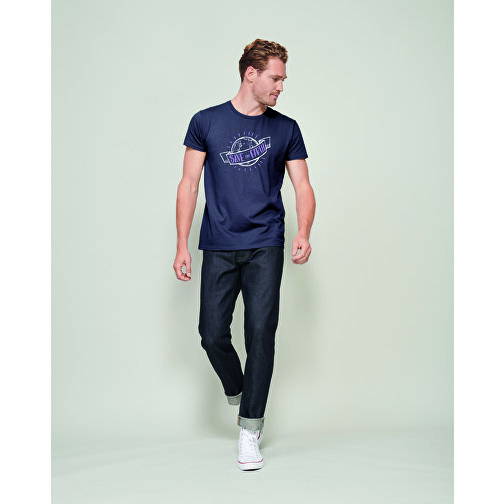 T-Shirt - Pioneer Men , Sol´s, royal blue, Organische Baumwolle, L, 74,00cm x 54,00cm (Länge x Breite), Bild 4