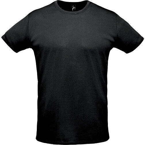 T-Shirt - Sprint , Sol´s, schwarz, Polyester, XXL, 75,00cm x 60,00cm (Länge x Breite), Bild 1