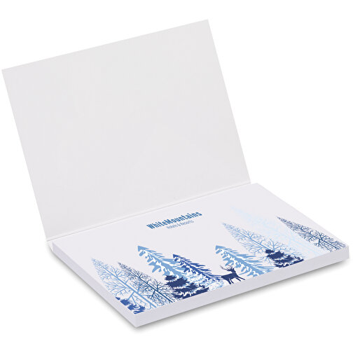 Haftnotizen In Soft Cover , weiß, Papier, 10,00cm x 7,20cm (Länge x Breite), Bild 3
