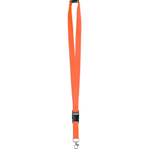 20 Mm Satin Sicherheits Lanyard , orange, Satin, 92,00cm x 2,00cm (Länge x Breite), Bild 1