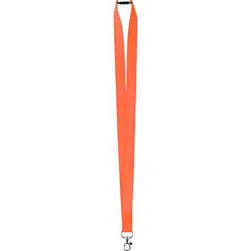 20 Mm Satin Sicherheits Lanyard , orange, Satin, 90,00cm x 2,00cm (Länge x Breite), Bild 1