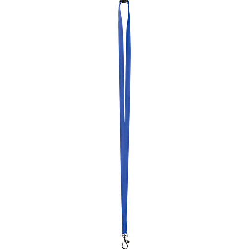 10 Mm Satin Sicherheits Lanyard , blau, Satin, 90,00cm x 1,00cm (Länge x Breite), Bild 1
