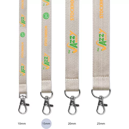 Lanyard de 15 mm avec 2 mousquetons métalliques, Image 2