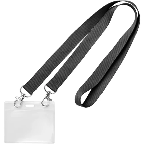 Lanyard de 15 mm avec 2 mousquetons métalliques, Image 1