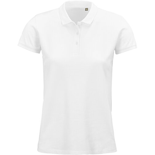 Polo Shirt - Planet Women , Sol´s, weiss, Organische Baumwolle, L, 67,00cm x 48,00cm (Länge x Breite), Bild 1