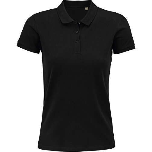 Polo Shirt - Planet Women , Sol´s, schwarz, Organische Baumwolle, XS, 61,00cm x 39,00cm (Länge x Breite), Bild 1