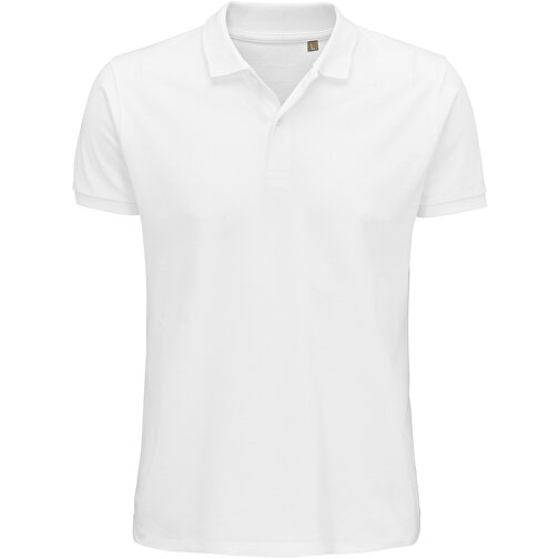 Polo Shirt - Planet Men , Sol´s, weiß, Organische Baumwolle, XXL, 78,00cm x 61,00cm (Länge x Breite), Bild 1