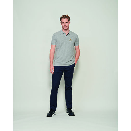Polo Shirt - Planet Men , Sol´s, weiss, Organische Baumwolle, XXL, 78,00cm x 61,00cm (Länge x Breite), Bild 4