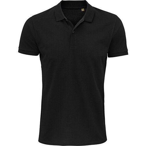 Polo Shirt - Planet Men , Sol´s, schwarz, Organische Baumwolle, M, 72,00cm x 52,00cm (Länge x Breite), Bild 1