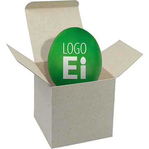 ColorBox LogoEi - Graskarton - Grün , grün, Pappe, 5,50cm x 5,50cm x 5,50cm (Länge x Höhe x Breite), Bild 1