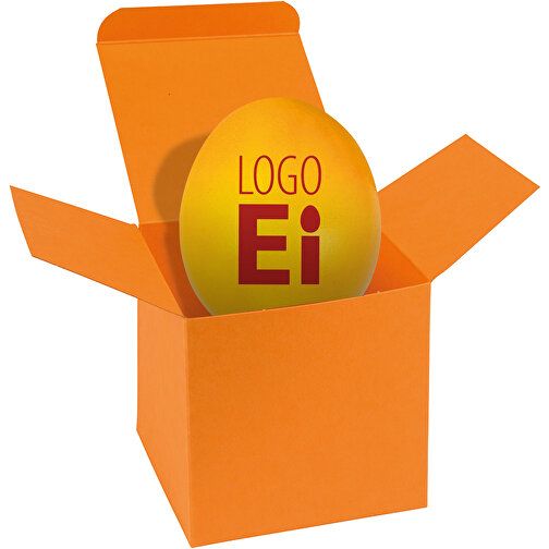 ColorBox LogoEi - Orange - Gelb , gelb, Pappe, 5,50cm x 5,50cm x 5,50cm (Länge x Höhe x Breite), Bild 1